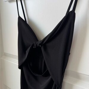 Black Knot Front Dress